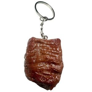 Keychain Beef Chunk 1-5/8” Novelty Gag Gift (C)